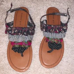 Multi-color sandals